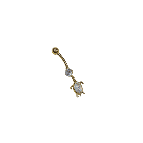 PIERCING NOMBRIL TORTUE Or 18 Carats