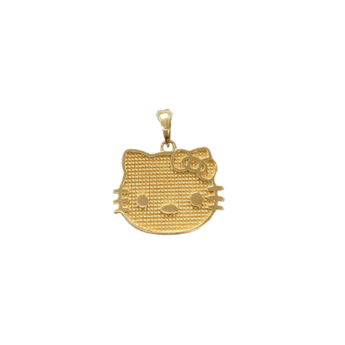 PENDENTIF HELLO KITTY 18mm Or 18 carats (750/1000)