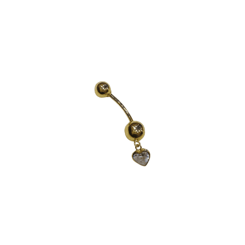 Piercing Nombril Coeur – Or 18 carats (750/1000e)