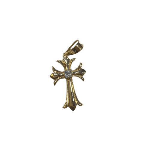 Pendentif religieux croix 3,2cm – Or 18 carats (750/1000e)