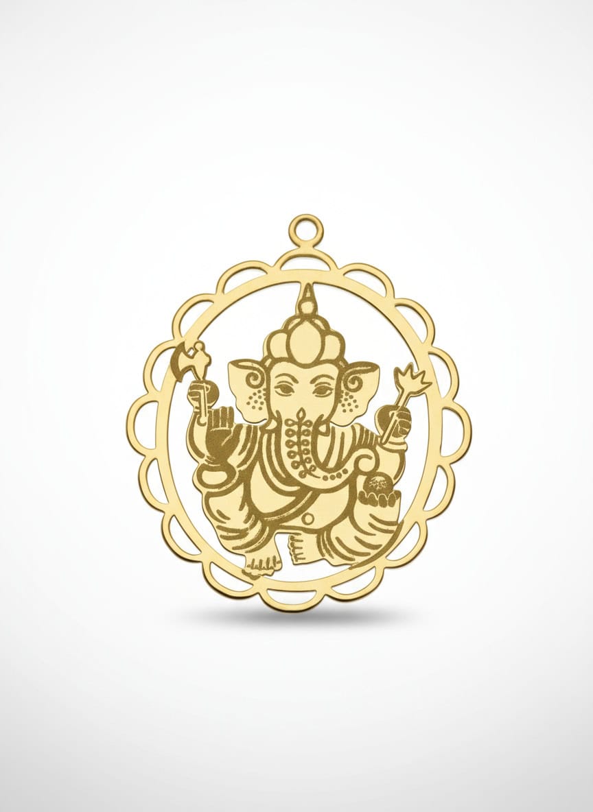 Pendentif  dieu hindou Ganesh Or 18 carats (750/1000e)