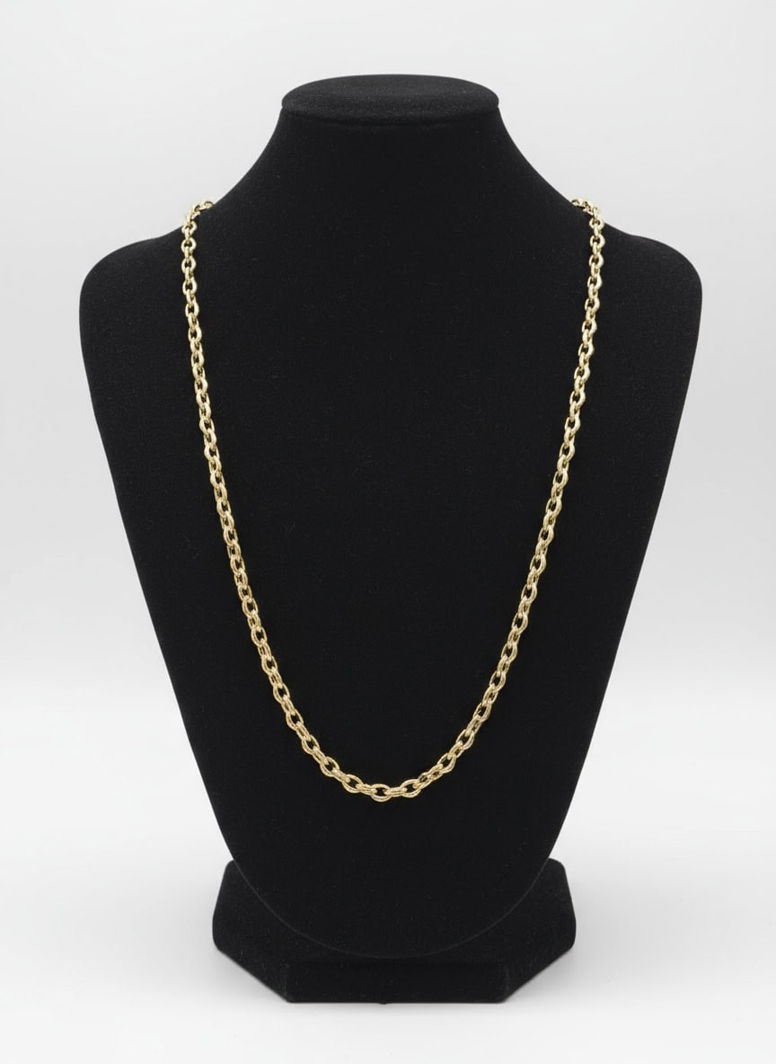 Collier Jaseron 70cmx6mm – Or 18 carats (750/1000e)