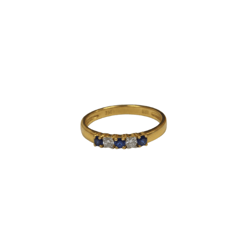 ALLIANCE AVEC PIERRE SAPHIR GSI Or 18 Carats (750/1000)