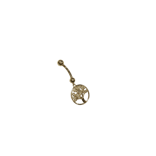 PIERCING NOMBRIL ARBRE DE VIE Or 18 Carats
