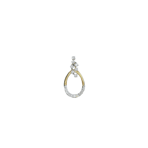 PENDENTIF AVEC PIERRE TENDANCE GSI Or 18 carats