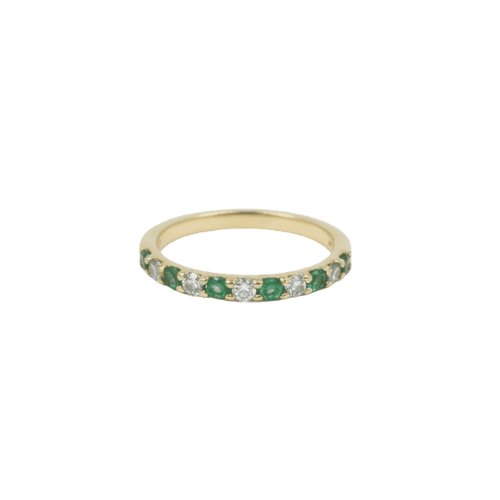 ALLIANCE EN PIERRE EMERAUDE GSI Or 18 Carats (750/1000)