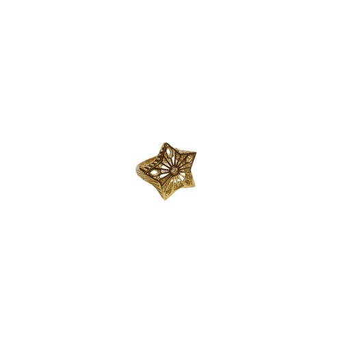 BAGUE ÉTOILE FILIGRANE 23mm Or 18 Carats (750/1000)