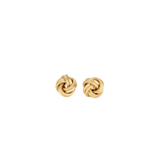 Boucles d’oreilles noeud algérien 10mm – Or 18 carats (750/1000e)