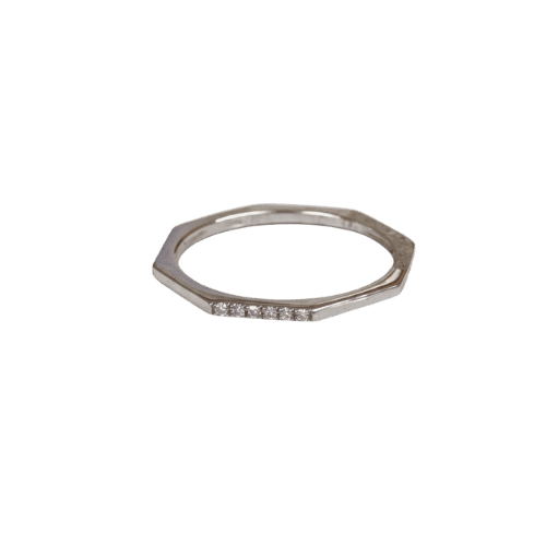 BAGUE SOLITAIRE TENDANCE GSI GRIS Or 18 Carats (750/1000)