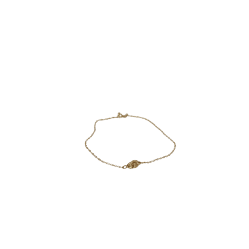 Chaine de cheville forçat 28 cm avec pendent multi forçat – Or  18 carats (750/1000e)