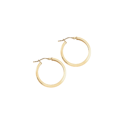 BOUCLES D’OREILLES CRÉOLES 14mm Or 18 Carats (750/1000)